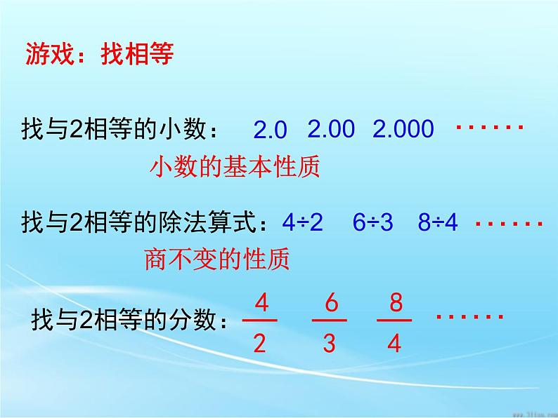 小学数学 西南师大版 五年级下册 分数的基本性质部优课件02