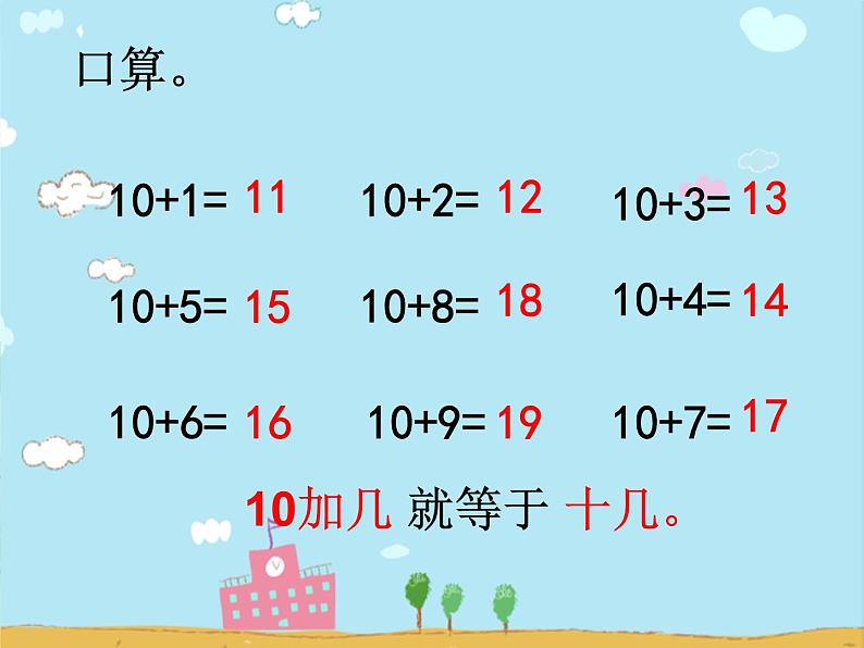 小学数学 西南师大版 一年级上册 9加几部优课件03