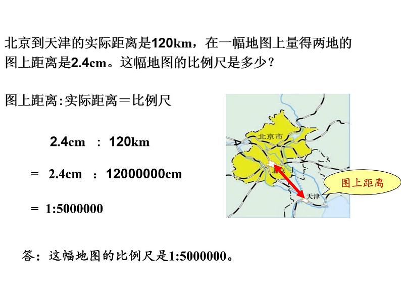 六年级数学下册课件-4.3.1 比例尺34-人教版（共18张PPT）第6页