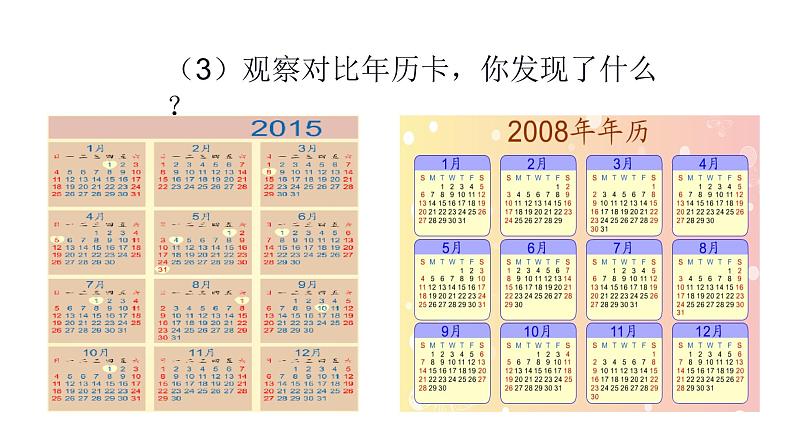 三年级数学下册课件 - 6.1  年月日 - 人教版（共15张PPT）第3页