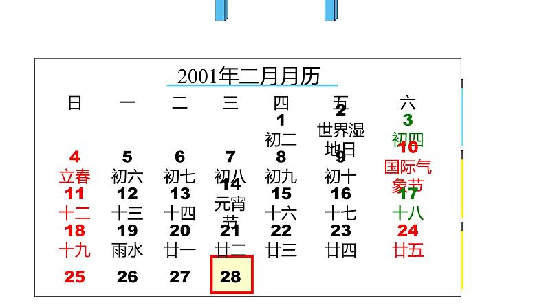 三年级数学下册课件 - 6.1  年月日 - 人教版（共15张PPT）第7页