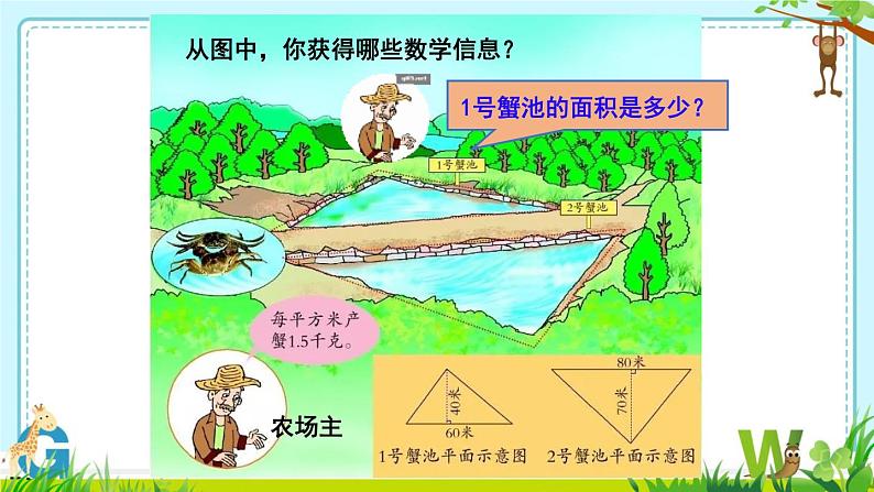 小学数学 青岛版 四年级下册 三角形的面积）部优课件第5页