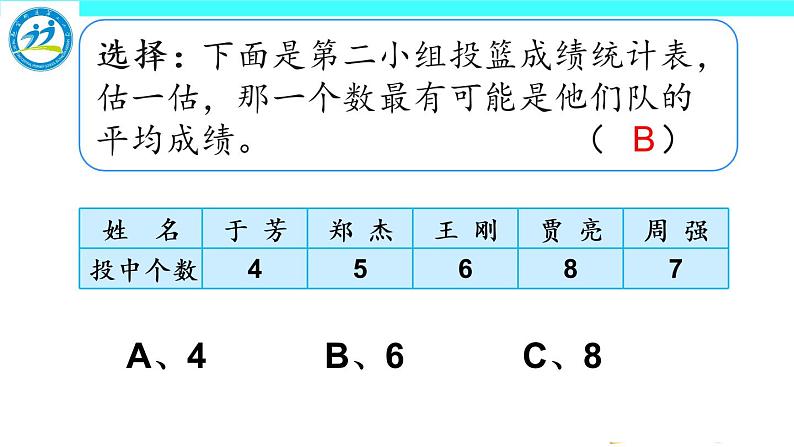 四年级下册数学课件 7.1 平均数 北京版 （共13张）第6页