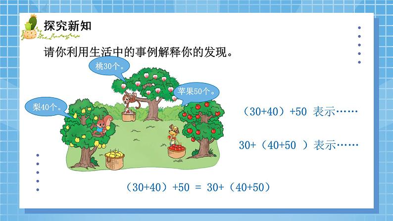 03北师大版四年级上册数学《加法结合律》PPT课件+教学设计04