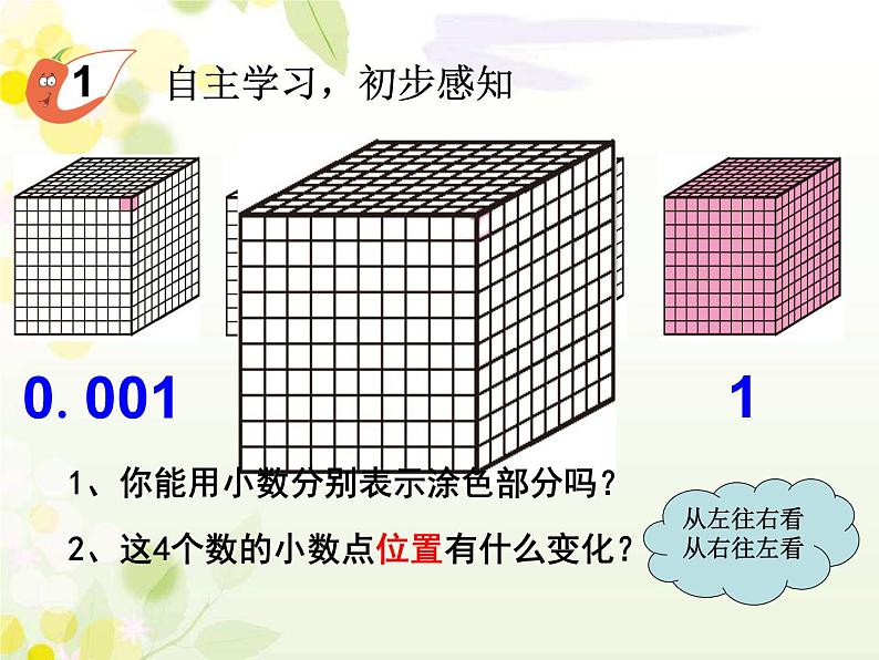 四年级下册数学课件-5.3 小数点位置移动引起小数大小的变化 ︳西师大版  (共  14 张ppt)03