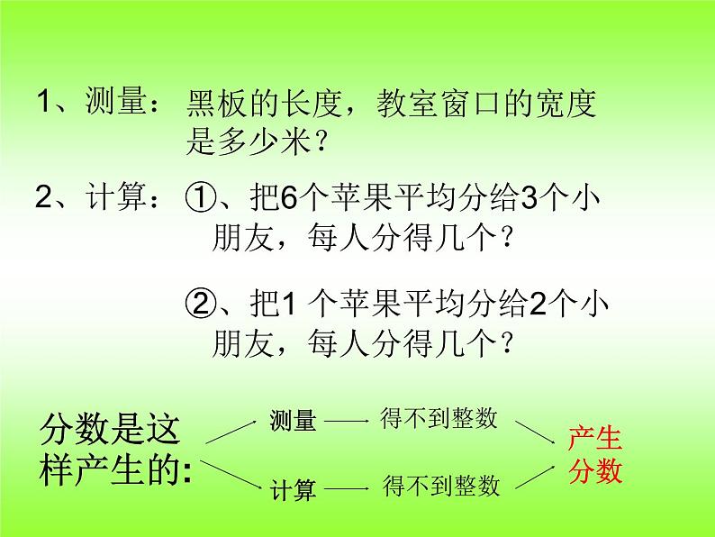 小学数学青岛版五四制四年级下册 5.1.1分数的意义 课件第3页