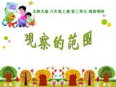 北师大版 六年级上册 第三单元 观察物体《观察的范围》课件PPT