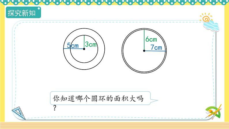 人教版六年级数学上册5-3-2圆环的面积（课件+教案+习题）07