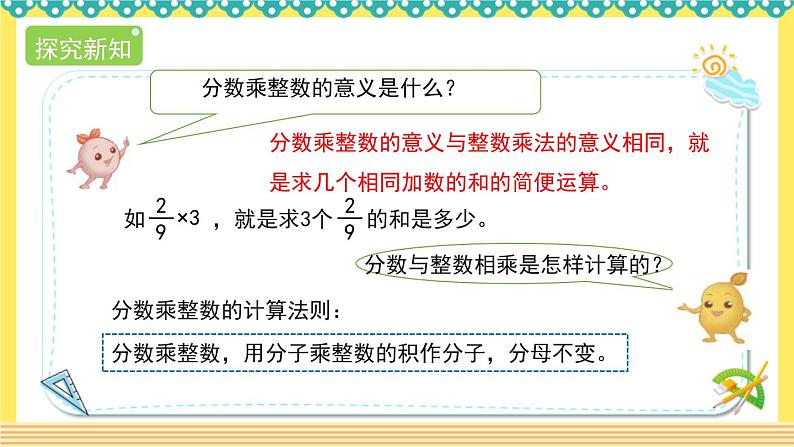 人教版六年级数学上册1-1分数乘整数（课件+教案+习题）08