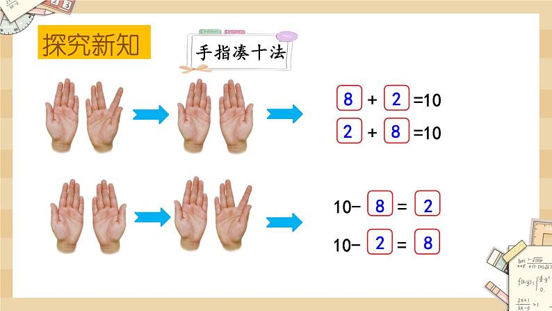 3.9《小鸡吃食（10的加减法）》课件第8页