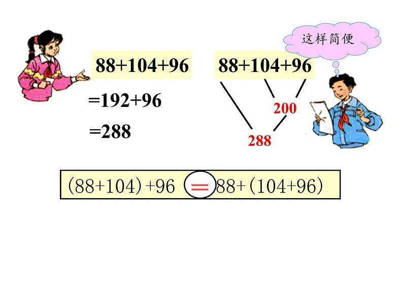 四年级数学下册课件-3.1加法运算定律5-人教版（共20张PPT）08