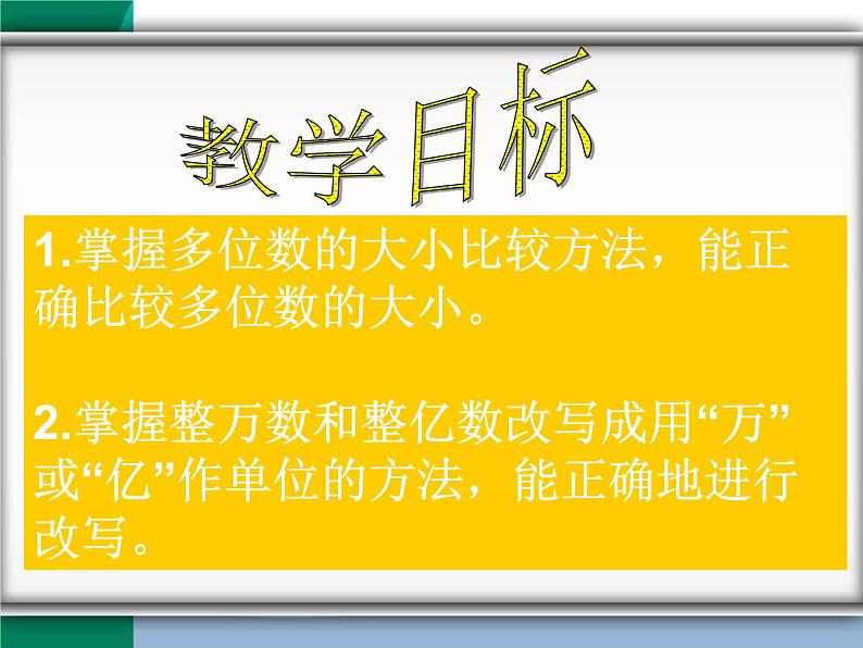 四年级数学下册课件 _ 用万或亿作单位表示大数目 苏教版第2页