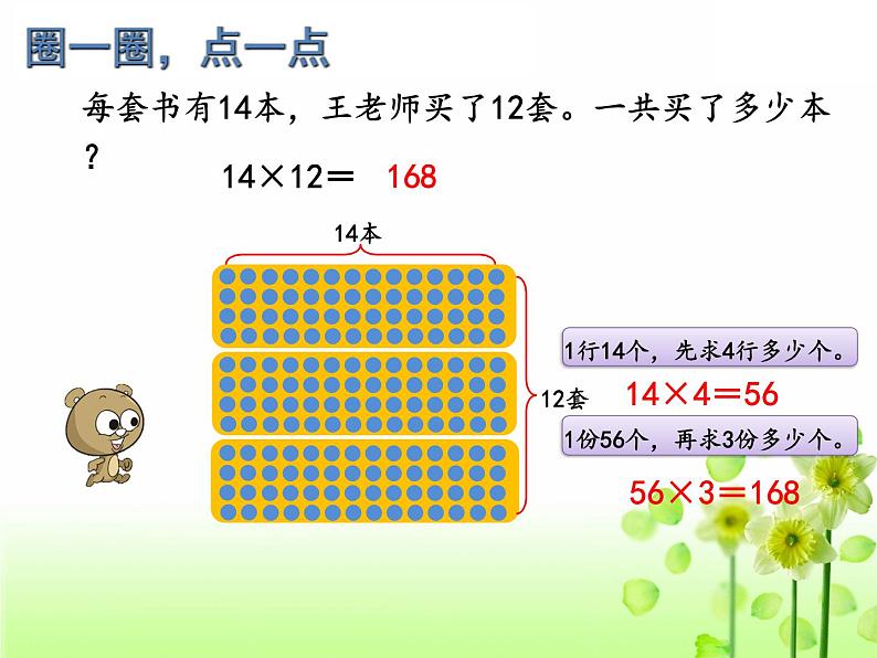 三年级下册数学课件 2.1 两位数乘两位数 北京版第6页