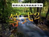 小學(xué)數(shù)學(xué)西師大版五年級下 5.2等式 課件