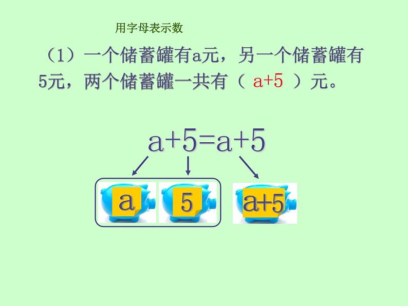 小学数学西师大版五年级下 5.1用字母表示数 课件05