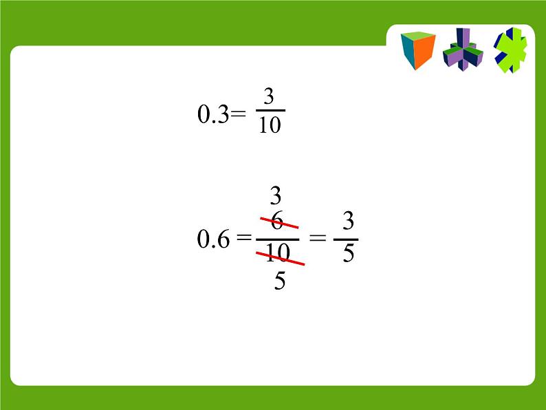 冀教版小学数学五下 2.3分数和小数的互化 课件第3页