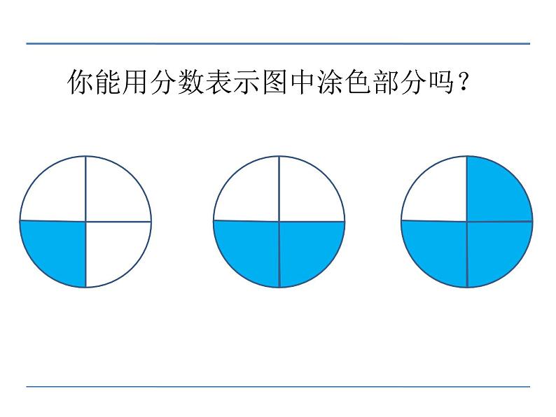 小学数学冀教版三年级下 8.1.2认识几分之几 课件第6页