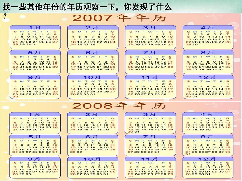 三年级数学下册课件-6.1 年、月、日 -人教版（共12张PPT）第4页