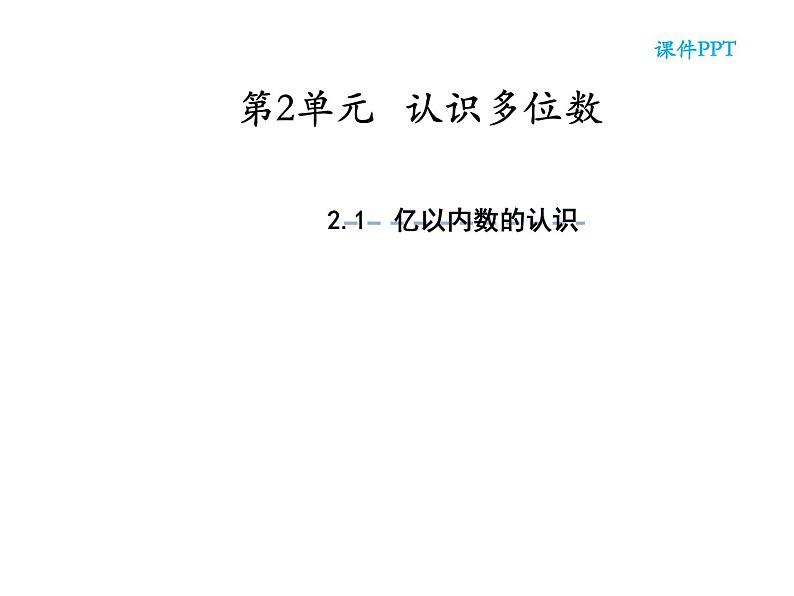 四年级数学下册课件-2.1认识整万数 - 苏教版（共35张PPT）01