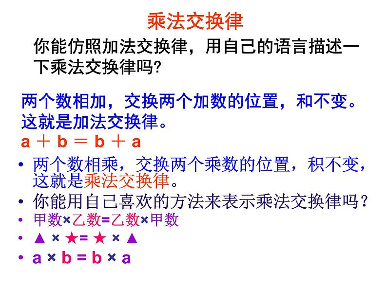 苏教版小学数学四下 6.4乘法交换律和结合律 课件07