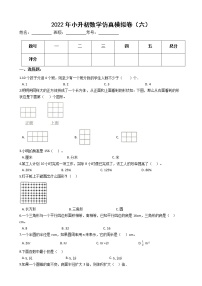 2022年小升初数学仿真模拟卷（六）（有答案，带解析）