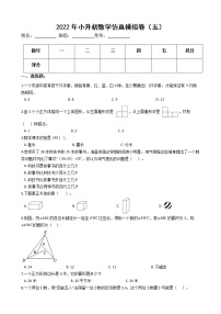 2022年小升初数学仿真模拟卷（五）（有答案，带解析）