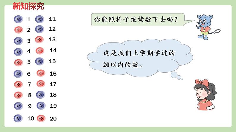 人教版数学一年级下册4.1 100以内数的认识  同步教学PPT课件第7页