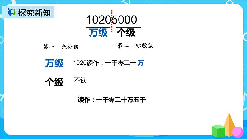 人教版数学四上第一单元第二课时《亿以内数的读法》课件+教案+同步练习（含答案）07