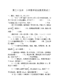 43第三十五讲  小学数学综合素质测试二