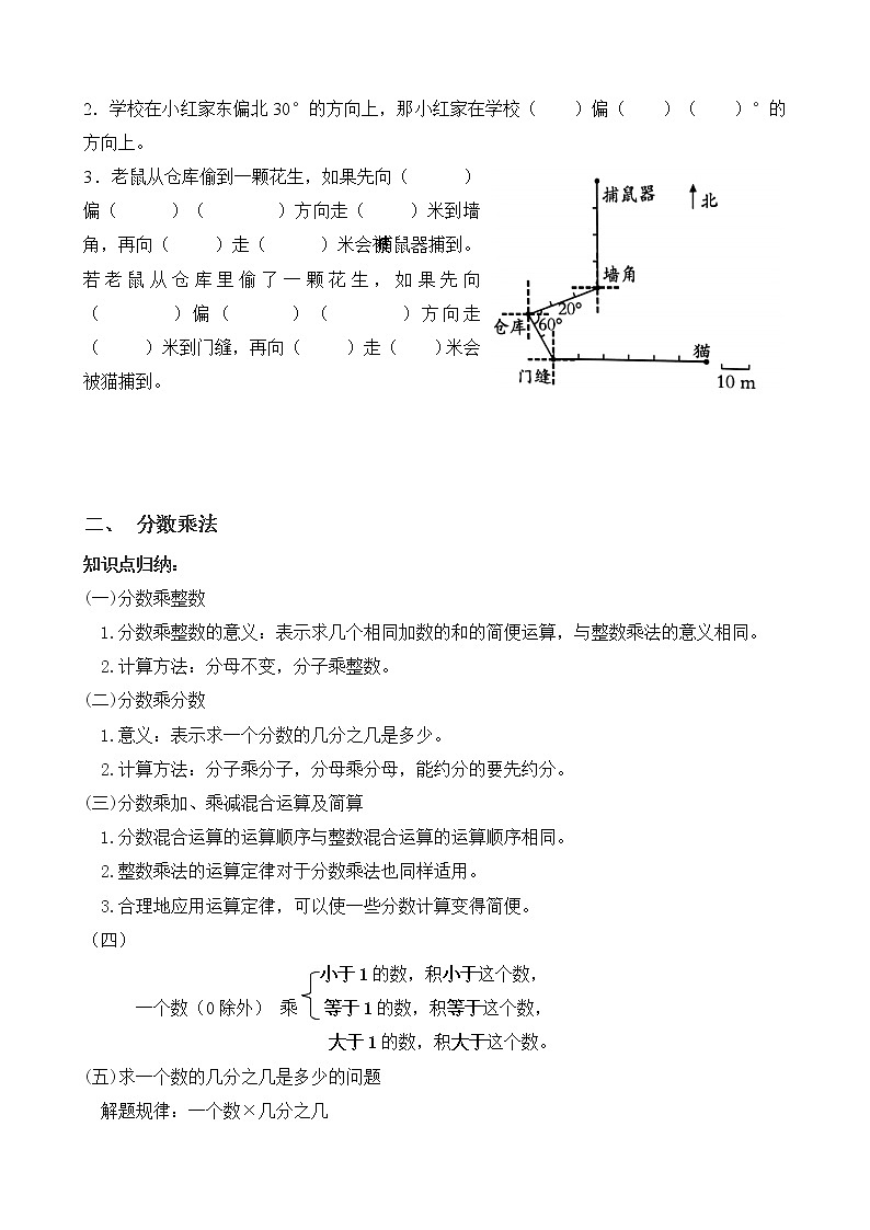 人教版数学六年级上册期末复习资料第2页