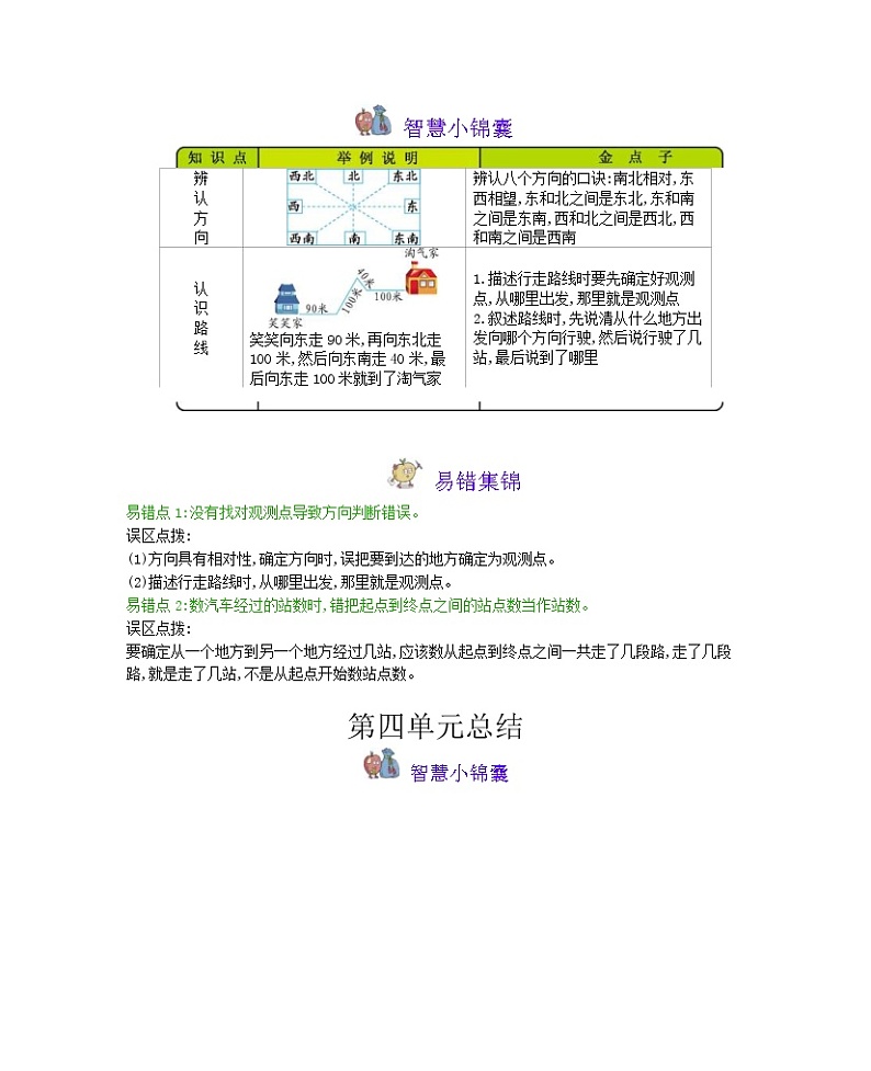 冀教版数学三年级下册期末复习知识清单第3页