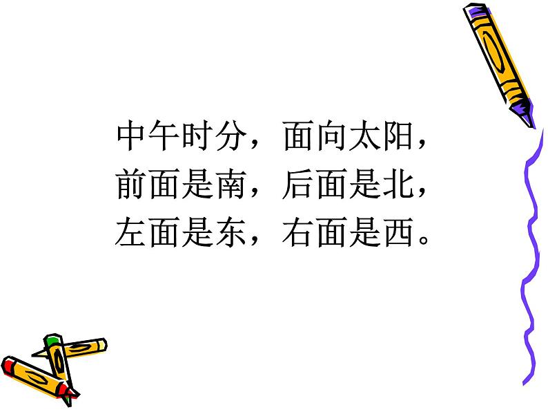 小学数学冀教版三年级下 3.1认识东、南、西、北 课件第7页