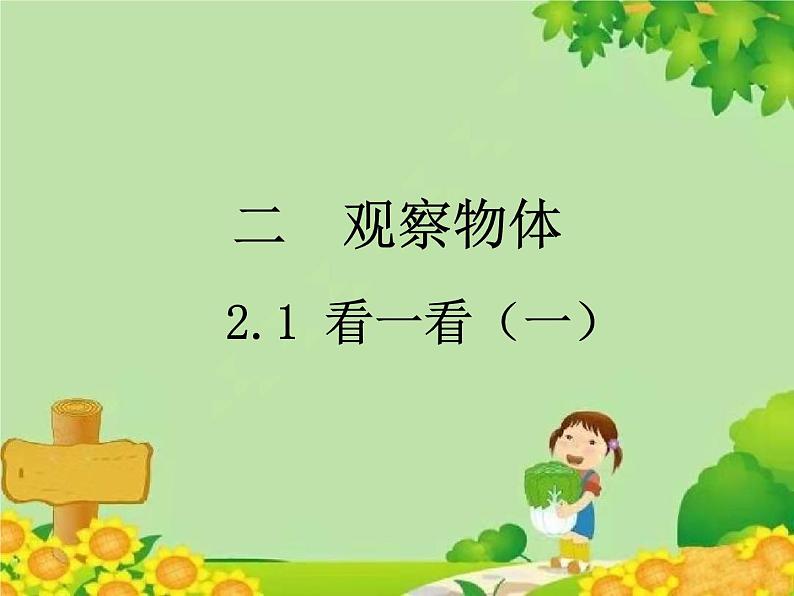 北师大版数学一年级下册 2.1 看一看（一） (2) 课件第1页