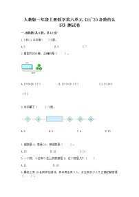 人教版一年级上册6 11～20各数的认识课堂检测