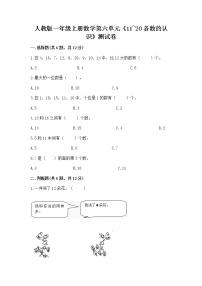 小学数学人教版一年级上册6 11～20各数的认识巩固练习