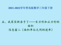 小学数学青岛版 (六三制)三年级下册五  我家买新房子啦--长方形和正方形的面积图片课件ppt