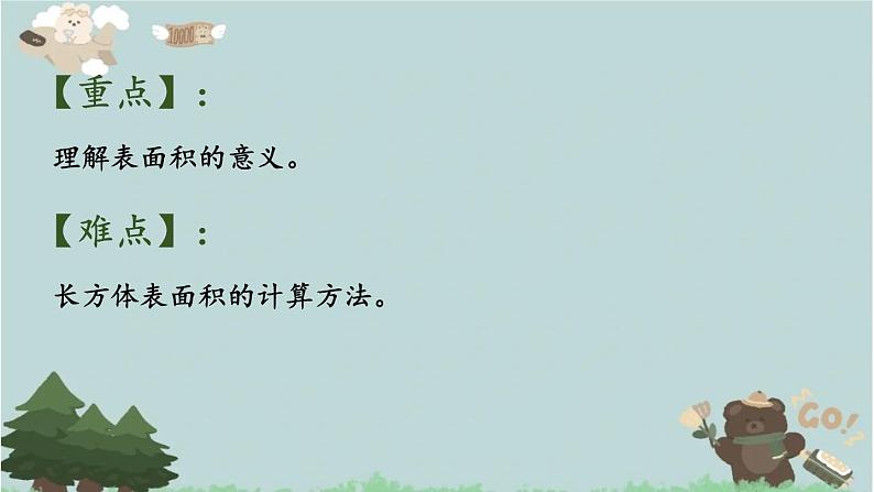 2021-2022学年青岛版数学五年级下册 七 包装盒 长方体和正方体 信息窗二（长方体和正方体的表面积）课件第3页