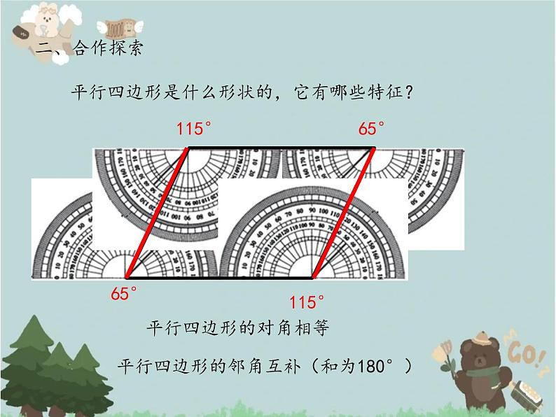 2021-2022学年青岛版数学四年级下册  四 巧手小工匠 认识多边形 信息窗三 （平行四边形和梯形的认识）课件第8页