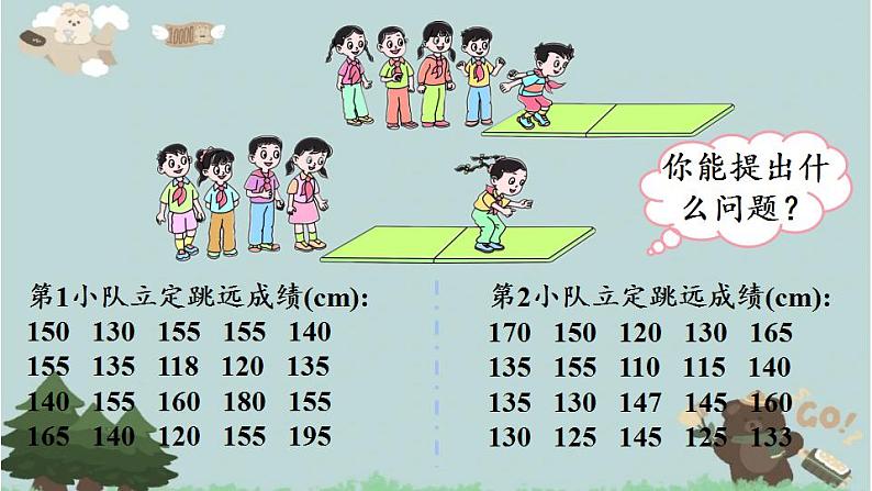 2021-2022学年青岛版数学四年级下册 八 我锻炼我健康 平均数 信息窗二（分段统计图） 课件04