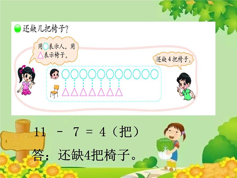 北师大版数学一年级下册 1.4 开会了 课件第4页