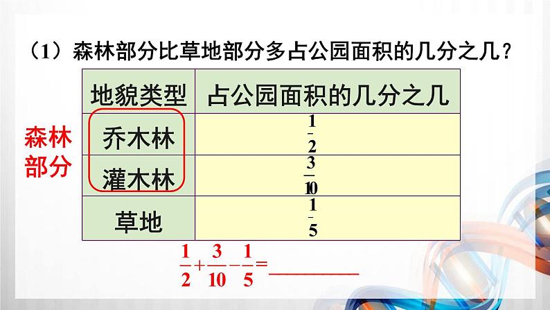 人教版五年级数学下册第六单元6.3《分数加减混合运算》课件04