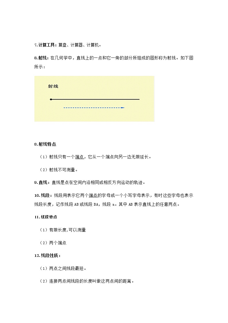 2022年人教版小学数学四年级（上下册）知识点梳理归纳03