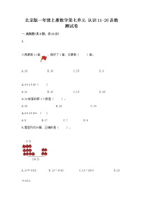 数学北京版七 认识11～20各数巩固练习