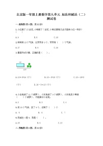 小学北京版九 加法和减法（二）测试题