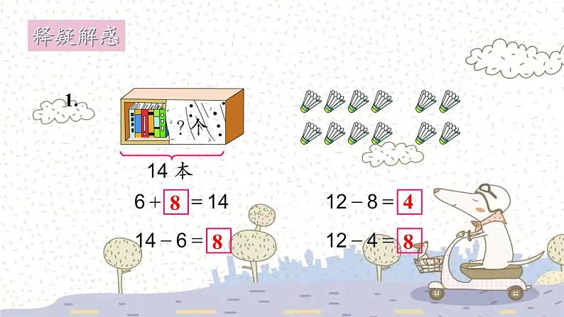 苏教版数学一年级下 一 20以内的退位减法-复习 课件第6页