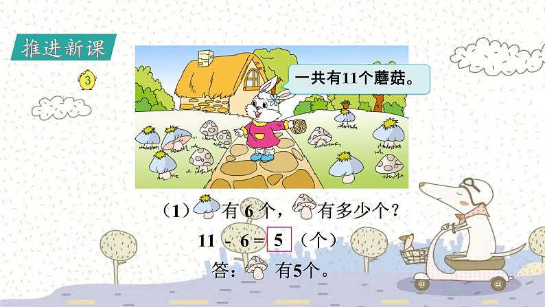 苏教版数学一年级下 一 20以内的退位减法-第3课时 十几减6、5、4、3、2 课件03