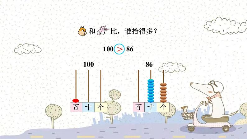 苏教版数学一年级下 3 认识100以内的数-第5课时 比较数的大小 课件第8页