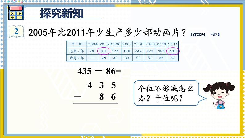 人教版三年级上册第四单元——减法 第1课时 三位数减三位数（1）课件PPT第7页