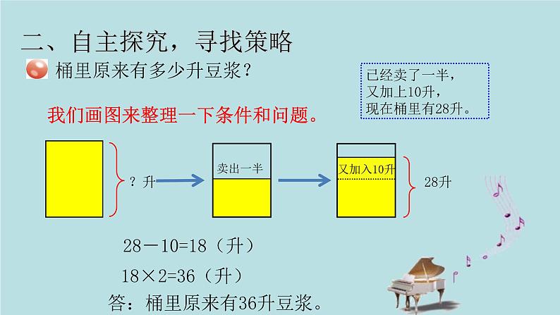 2021-2022学年青岛版数学三年级下册 智慧广场 倒推 课件第7页