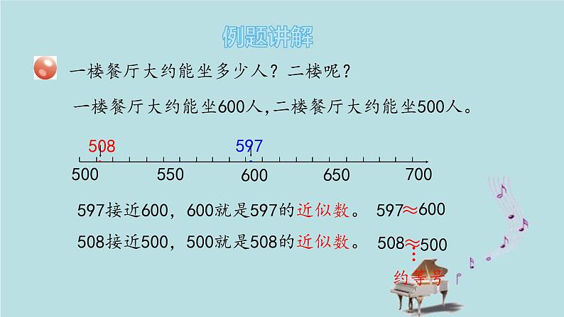 2021-2022学年青岛版数学二年级下册 二 游览北京 万以内数的认识 信息窗三（近似数、万以内数的大小比较） 课件第5页